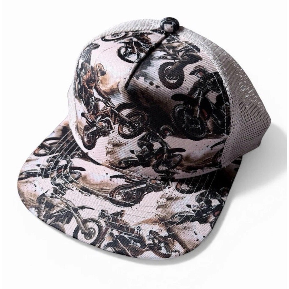 Strictly Wild Baby Trucker Hat 12M-3T Snapback Toddler Cap Dirtbike Brown